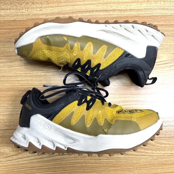 KEEN Hiking Shoes Mens 7.5 US Zionic Low‎ Waterproof All Terrain Yellow Black - Picture 3 of 8